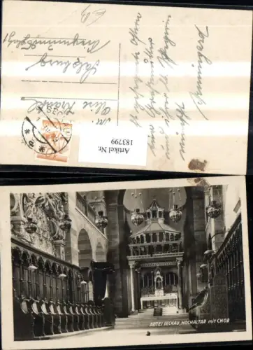 183799,Abtei Seckau Hochaltar m. Chor Kirche v. Innen