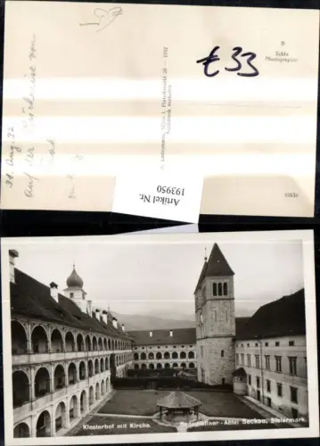 193950,Benediktiner-Abtei Seckau Klosterhof m. Kirche