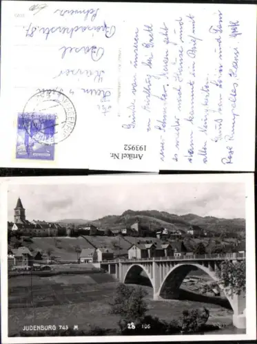 193952,Judenburg Teilansicht Brücke Kirche