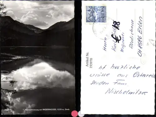 193970,Ingeringsee b. Knittelfeld Abendstimmung am See