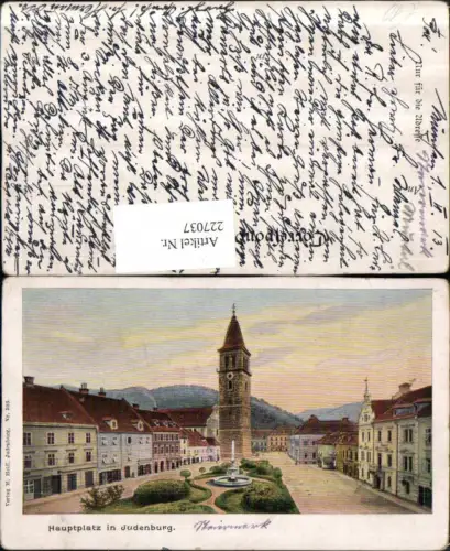 227037,Hauptplatz Platz in Judenburg Turm Brunnen