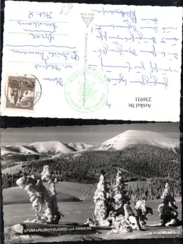 236931,Stubalpe Rappelkogel u. Amering Winterbild