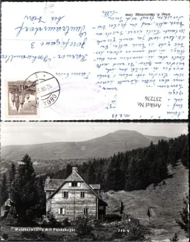 237276,Waldheimhütte m. Fuchskogel b. St. Anna am Lavantegg