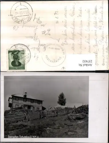 237432,Steinplan-Schutzhaus b. Knittelfeld