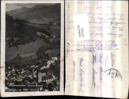 257545,Oberzeiring Totale Kirche Fliegeraufnahme 7107