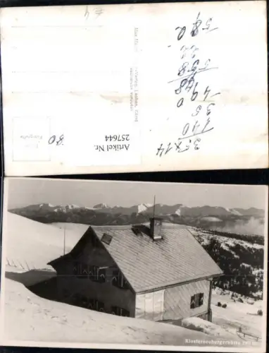 257644,Klosterneuburger Hütte b. Oberzeiring Winterbild
