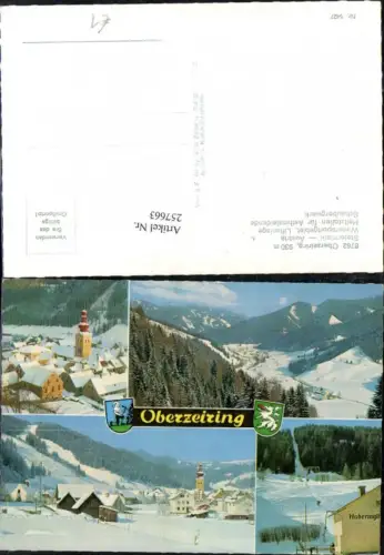 257663,Oberzeiring Totale Kirche Skilift Berglift Winterbild Mehrbildkarte