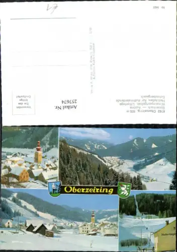 257674,Oberzeiring Totale Kirche Skilift Berglift Winterbilder Mehrbildkarte