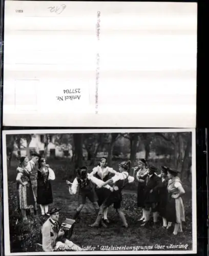 257704,Foto AK Oberzeiring Altsteirertanzgruppe Volkstanzgruppe Bayrisch-Polka Tracht Ziehharmonika