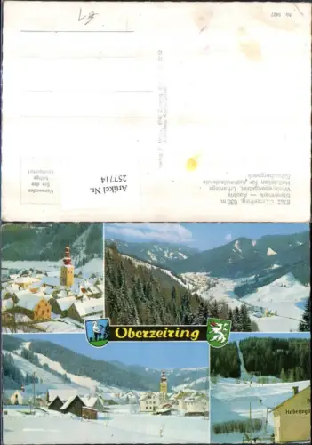 257714,Oberzeiring Totale Kirche Berglift Skilift Winterbilder Mehrbildkarte