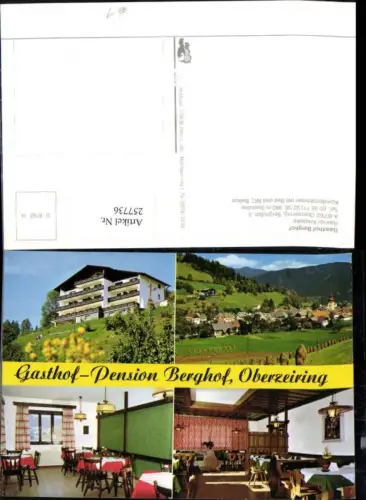 257736,Oberzeiring Totale Gasthof Pension Berghof Innenansichten Mehrbildkarte