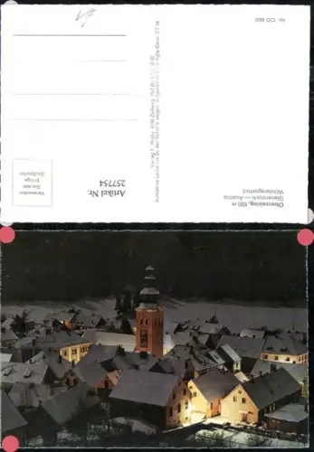 257754,Oberzeiring Teilansicht Kirche b. Nacht Winterbild