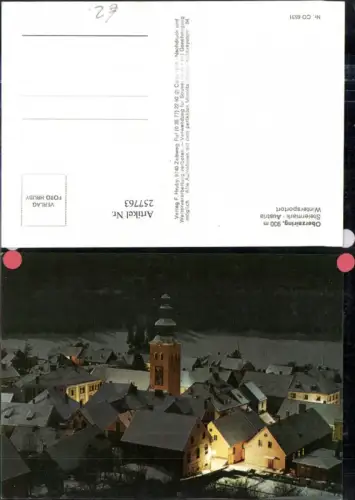 257763,Oberzeiring Teilansicht Kirche b. Nacht Winterbild