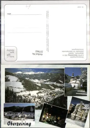 257802,Oberzeiring Totale Kirche Marienstatue Winterbilder Mehrbildkarte