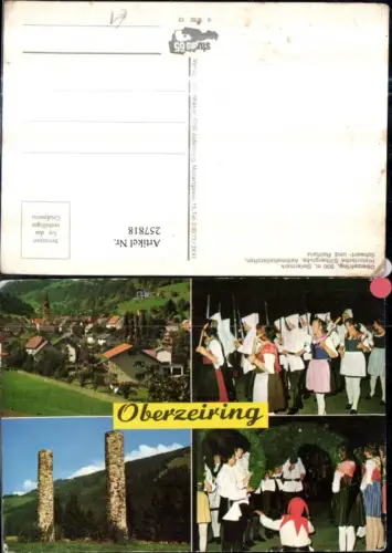 257818,Oberzeiring Totale Hochgericht Säulen Schwert- u. Reiftanz Mehrbildkarte