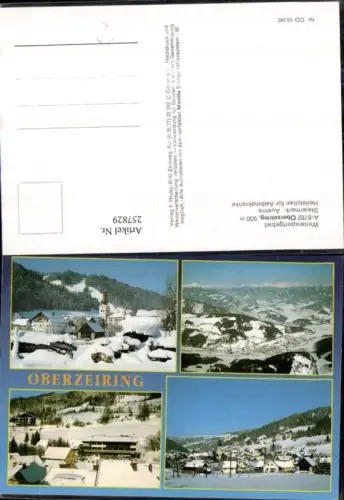 257829,Oberzeiring Totale Kirche Kurhaus Winterbilder Mehrbildkarte