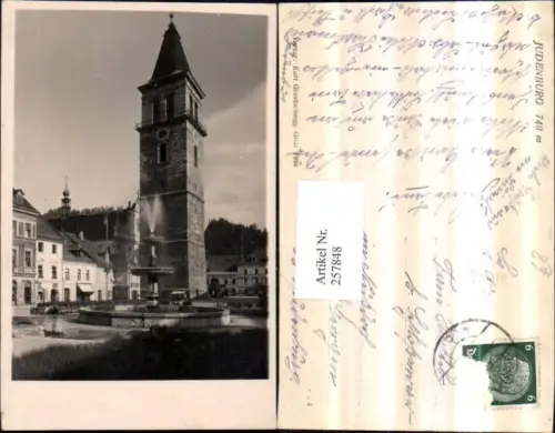 257848,Judenburg Stadtturm Turm Brunnen