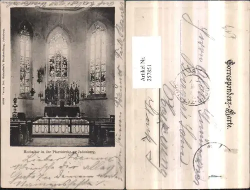 257851,Präge AK Judenburg Pfarrkirche Kirche Innenansicht Hochaltar