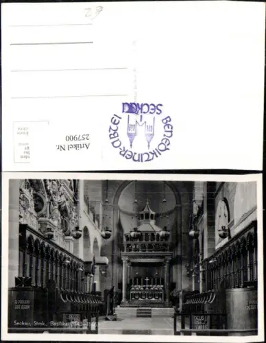 257900,Seckau Basilika Kirche Innenansicht Chorgestühl