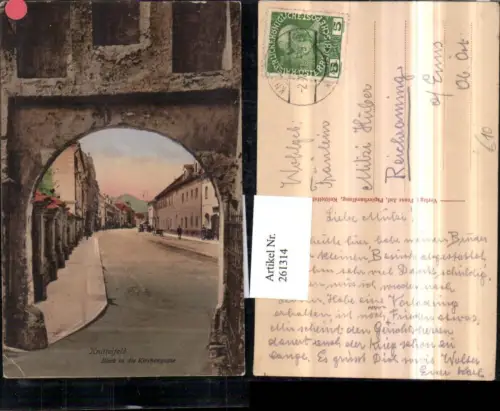 261314,Knittelfeld Blick in d. Kirchengasse Straßenansicht