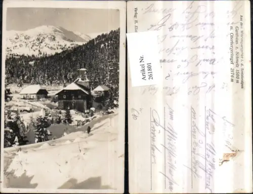 261801,Gasthaus zur Schmelz m. Oberbergerkogel b. Judenburg Winterbild