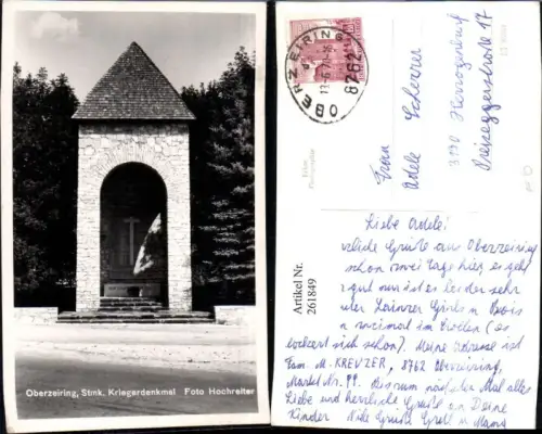 261849,Oberzeiring Kriegerdenkmal Denkmal pub Foto Hochreiter