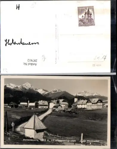 287412,Hohentauern Totale m. Bösensteingruppe Kapelle Bergkulisse pub Foto Hochreiter