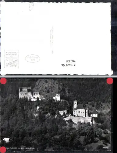 287421,Frauenburg b. Unzmarkt Burg Ruine Kirche