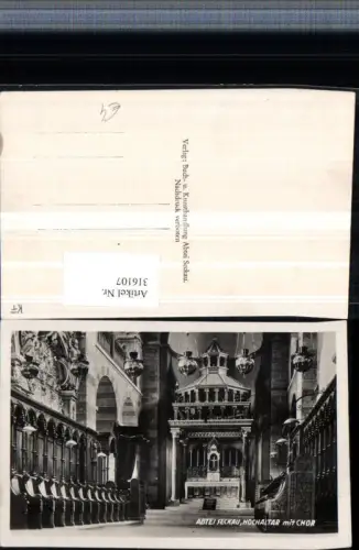316107,Abtei Seckau Innenansicht Hochaltar m. Chorgestühl