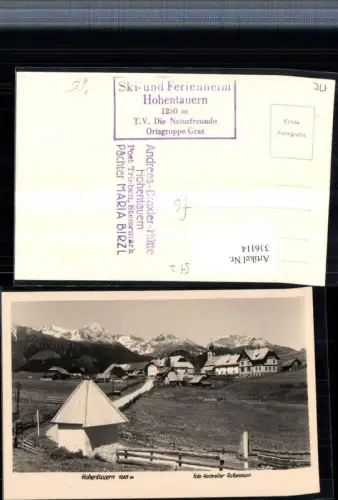 316114,Hohentauern Totale Kapelle Bergkulisse pub Foto Hochreiter
