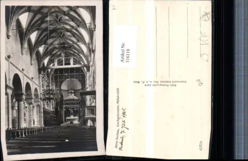 316118,Abtei Seckau Kirche Innenansicht Mittelschiff