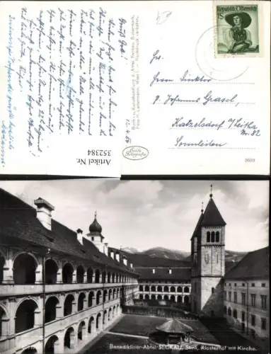 352384,Benediktinerabtei Seckau Klosterhof m. Kirche Arkaden