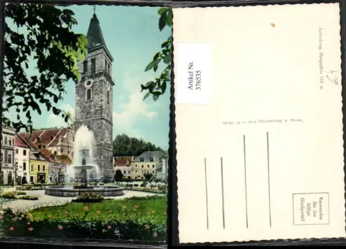 376535,Judenburg Hauptplatz Springbrunnen Brunnen Turm