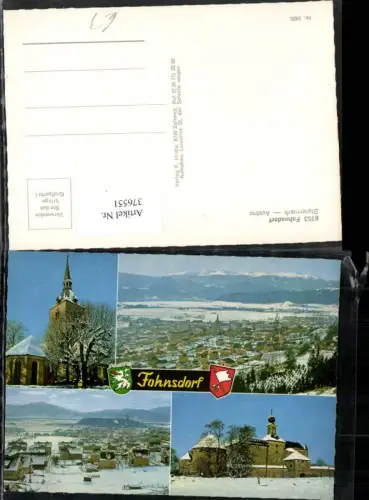 376551,Fohnsdorf Totale Kirche Schloss Winterbilder Mehrbildkarte