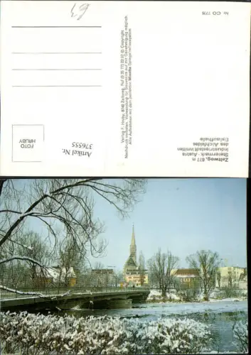 376555,Zeltweg Brücke Kirche Winterbild
