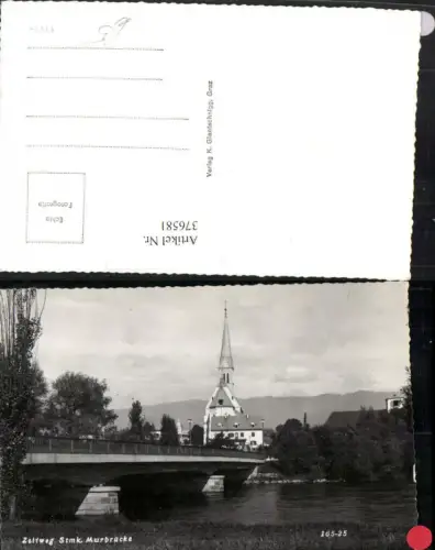 376581,Zeltweg Murbrücke Brücke Kirche