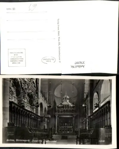 376597,Seckau Basilika Kirche Innenansicht Chorgestühl Chor