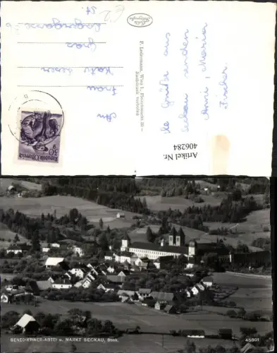 406284,Benediktiner-Abtei Kloster u. Markt Seckau Totale