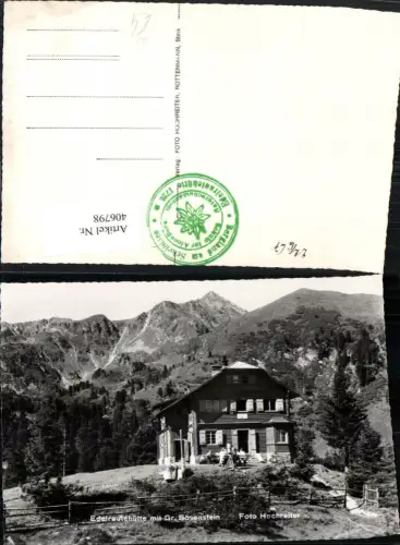406798,Edelrautehütte Berghütte b. Hohentauern m. Bösenstein Bergkulisse