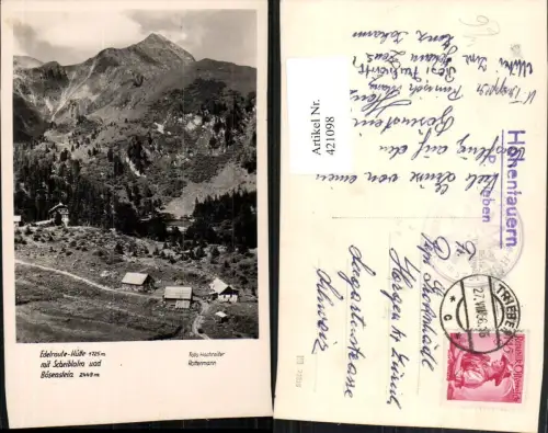 421098,Edelrautehütte Berghütte b. Hohentauern m. Scheiblalm Bergkulisse
