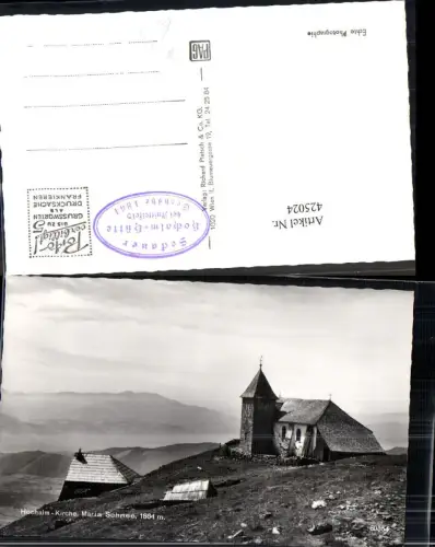 425024,Foto Ak Hochalm-Kirche Maria Schnee b. Knittelfeld