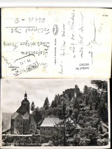 485563,Frauenburg b. Unzmarkt Kirche Ruine Feldpost Nr. 02414