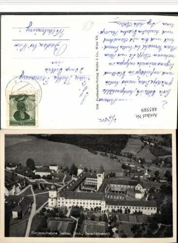 485589,Seckau Benediktinerstift Stift Fliegeraufnahme