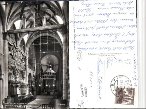 488025,Benediktiner-Abtei Seckau Basilika Kirche Chor Hochaltar