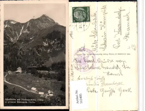 512405,Scheiblalm m. Edelrautehütte b. Hohentauern Bergkulisse