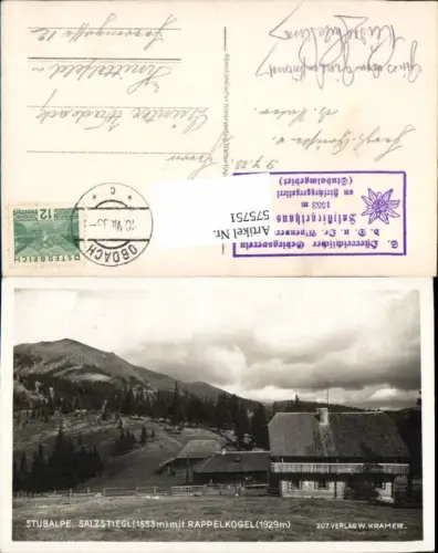 575751,Stubalpe Salzstiegl Rappenkogel b. Hirschegg Obdach Köflach Salla