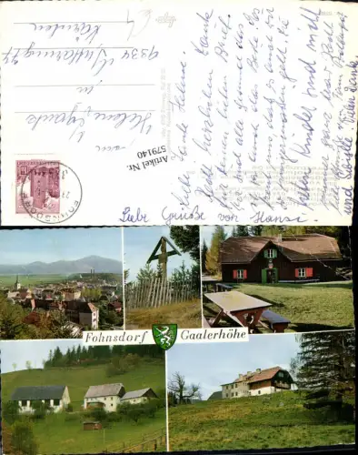 579140,Mehrbild Ak Fohnsdorf Gaalerhöhe Stoxreiter Jausenstation