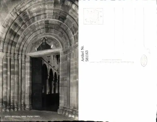 581163,Foto Ak Abtei Seckau Portal Kirche