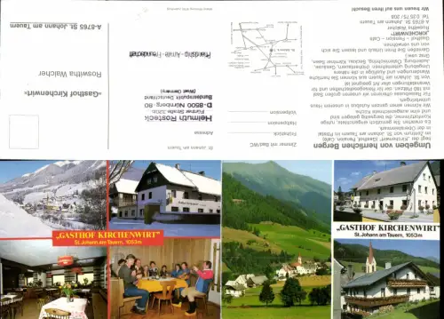 637038,Klapp-AK St. Johann am Tauern Gasthaus Kirchenwirt Murtal