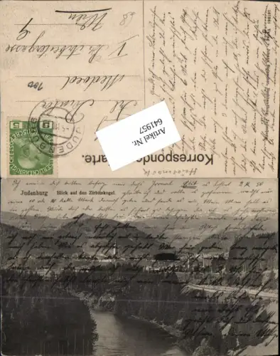 641957,Judenburg Blick auf den Zirbitzkogel 1912